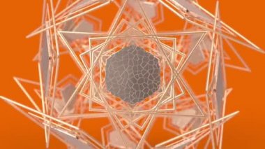 Kaleydoskopik İslami geometrik desen, Arap mandala, mozaik döngü Müslüman arka planı. Soyut Hint süsü.