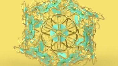 Kaleydoskopik İslami geometrik desen, Arap mandala, mozaik döngü Müslüman arka planı. Soyut Hint süsü.