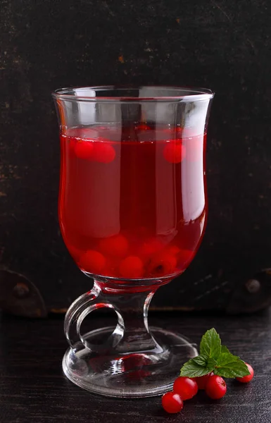 Áfonya egy csésze tea — Stock Fotó