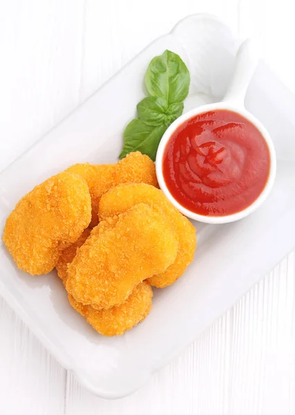 Nuggets de frango caseiro — Fotografia de Stock