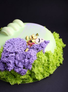 Köpük ile ev yapımı kek