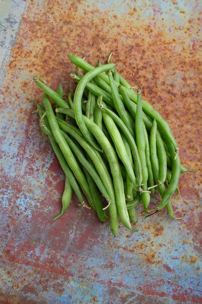Raw green string beans — Stock Photo, Image