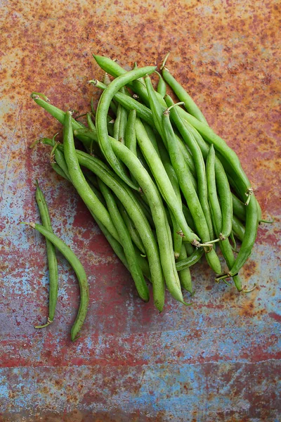 녹색 원시 문자열 콩 — 스톡 사진