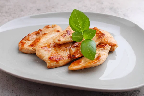 Pollo Frito Con Salsa Soja Plato — Foto de Stock