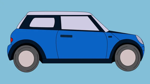Car Flat Icon Flat Style Vector Illustration — Stock Vector