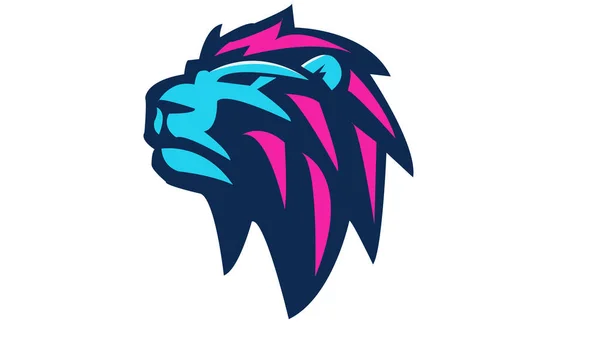 Lion Illustration Vektor Logotyp Design — Stock vektor