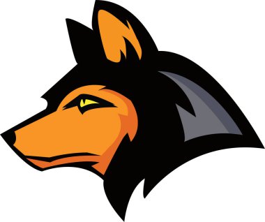 Lion Illustration vektör logosu tasarımı