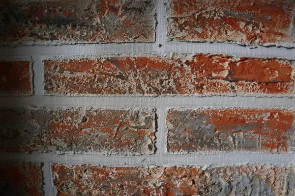 Background Form Red Brick Wall — Stock Photo, Image