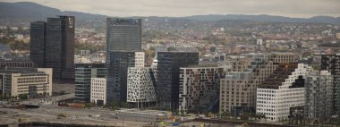 Sonbahar akşamı Oslo, Norveç şehri