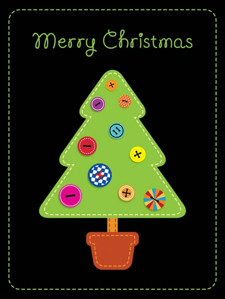 Apliques de árbol de Navidad — Archivo Imágenes Vectoriales