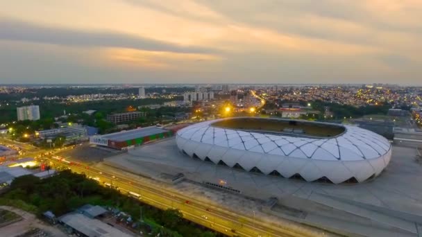 Manaus Brasil Julio 2019 Vista Aérea Amazonia Arena — Vídeos de Stock