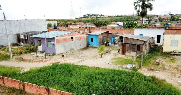 Manaus Amazonas Brazil 2018 Αεροφωτογραφία Της Φτωχής Περιοχής Manaus Slum — Φωτογραφία Αρχείου