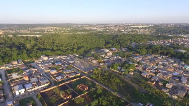 Manaus Amazonas Brazylia 2018 Widok Lotu Ptaka Slumsy Zbiorowiska Manausa — Wideo stockowe
