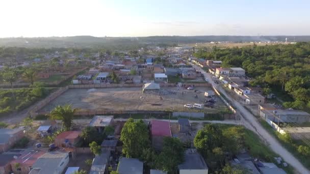 Manaus Amazonas Brasile 2018 Veduta Aerea Della Baraccopoli Della Zona — Video Stock