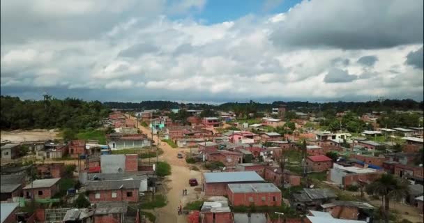 Manaus Amazonas Brasil 2018 Vista Aérea Área Pobre Manaus Favela — Vídeo de Stock