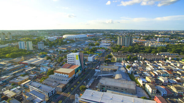 manaus / amazonas / brazil - 1 / 1 / 2020 - aerial view of city
