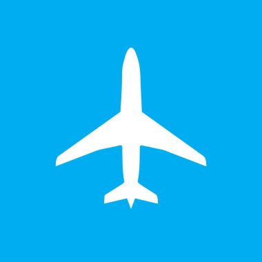 Vektör basit uçak simgesi