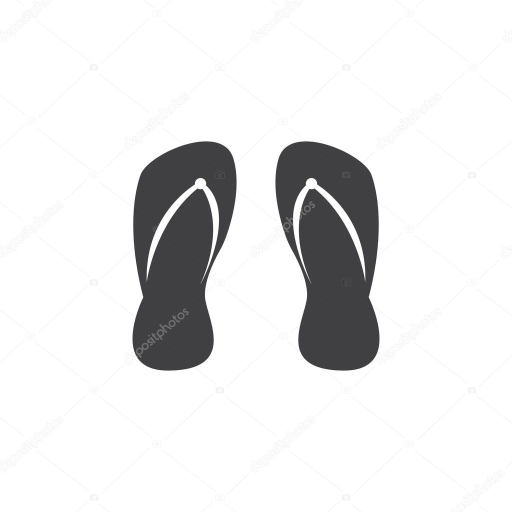 Rubber slippers vector symbol