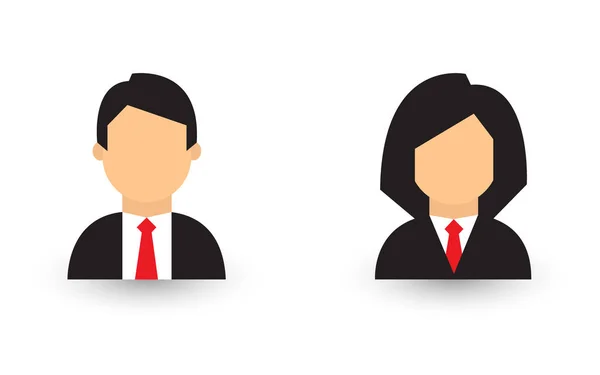 Man Women Business People Symbols — Stock vektor