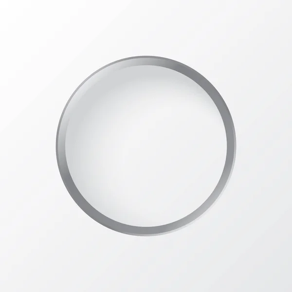 Silver Circle White Wall Texture Background Vector Illustration — ストックベクタ