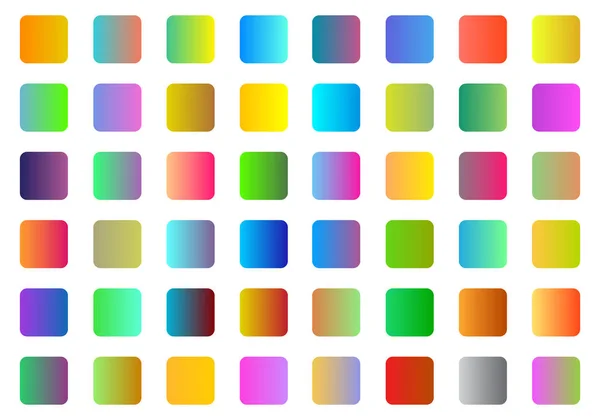 Colorful Gradient Boxes Digital Arts — Stock Vector