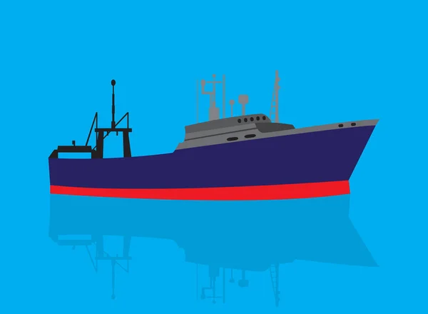 Ship Full Design Vector Illustration — Stock Vector