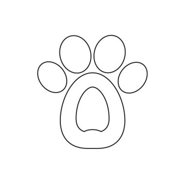 Çirkin ayak izi sembolü. Vektör illüstrasyonu