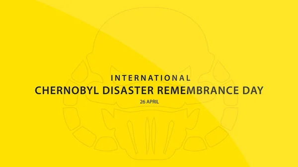 Διεθνής Ημέρα Μνήμης Καταστροφών Του Τσερνομπίλ Εικονογράφηση Διανύσματος — Διανυσματικό Αρχείο