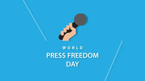 Παγκόσμια Ημέρα Ελευθερίας Του Τύπου Φόντο Διανυσματικής Απεικόνισης — Διανυσματικό Αρχείο