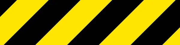 Black Yellow Warning Sign Vector Illustration — Stock Vector