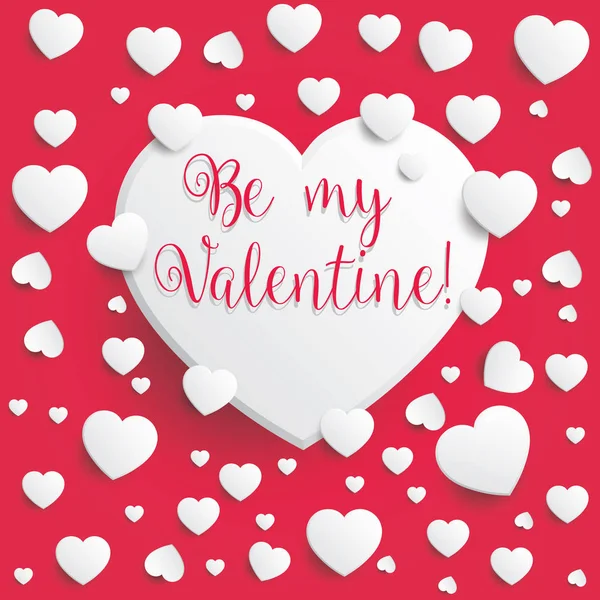 Be My Valentine - Ilustración del Día de San Valentín, vector eps10 — Archivo Imágenes Vectoriales
