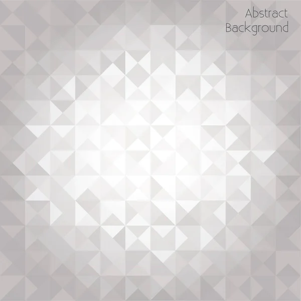 Weiße und graue Dreiecksmuster abstrakter Hintergrund — Stockvektor