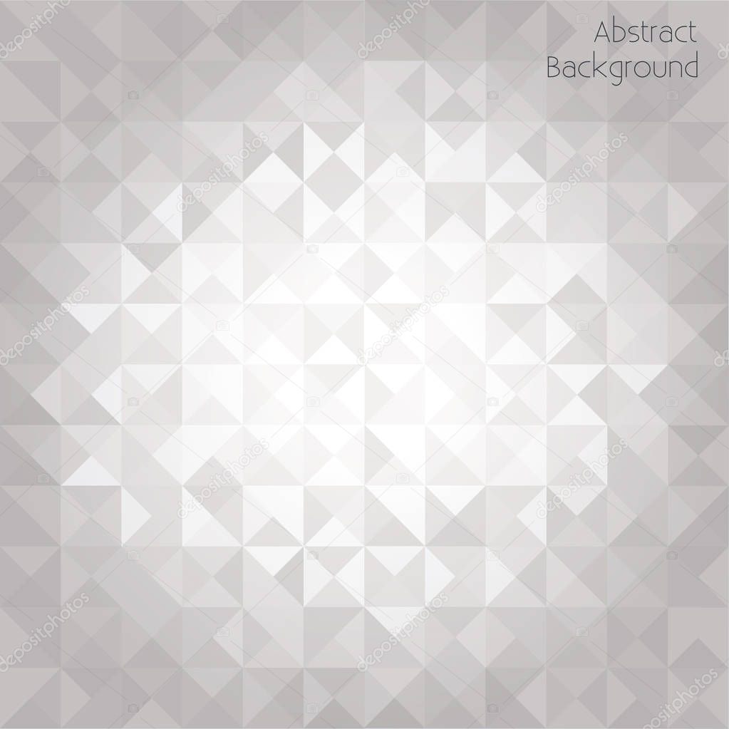 White and gray triangle pattern abstract background