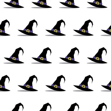 Cadı şapka Cadılar Bayramı Seamless Modeli