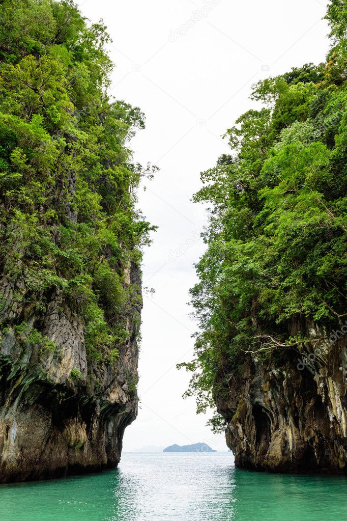 Koh Hong Island Krabi in Thailand Between the Rock