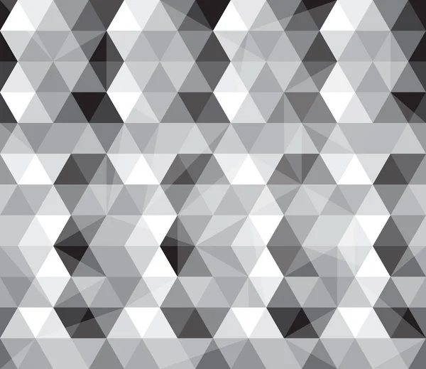 Géométrie abstraite Modèle sans couture Arrière-plan Noir et blanc — Image vectorielle