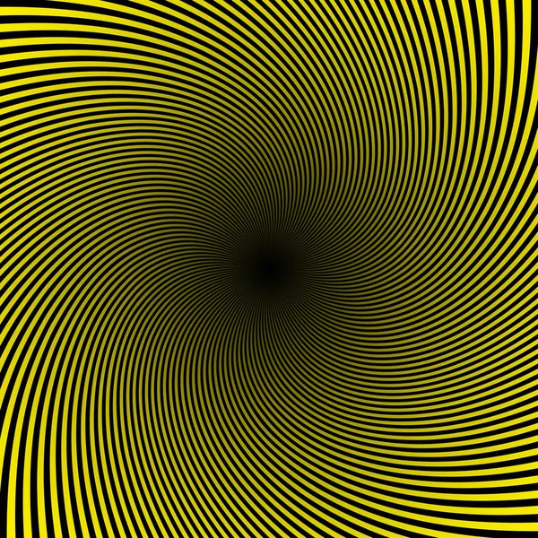 Black Yellow Twist Abstract Background — Stock Vector