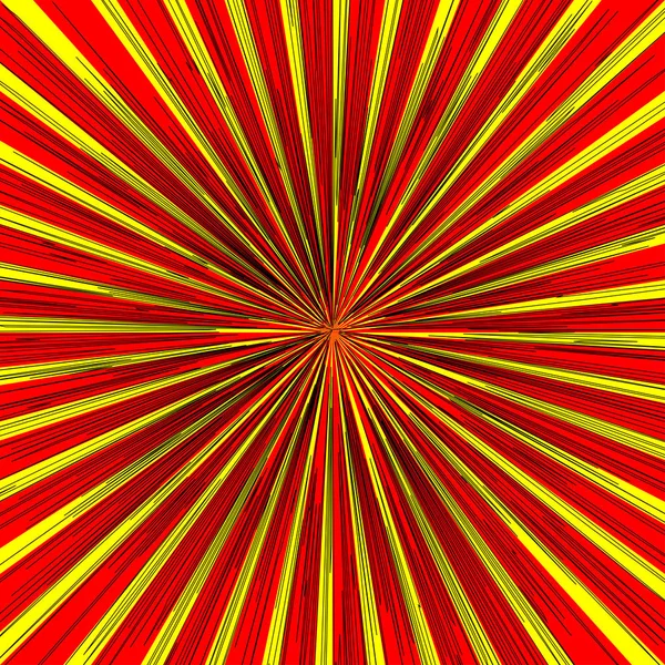 Sunburst Yellow Red Background Vector Illustration — Stock Vector