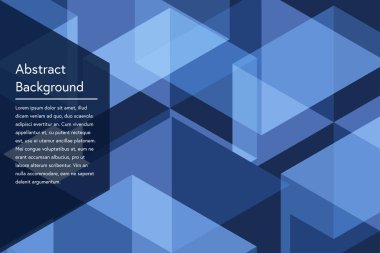 Koyu mavi geometri arka plan