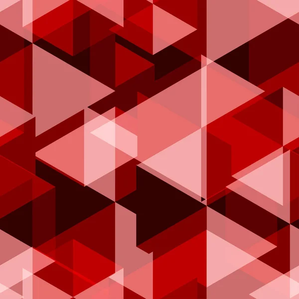 Géométrie rouge Résumé Modèle sans couture — Image vectorielle