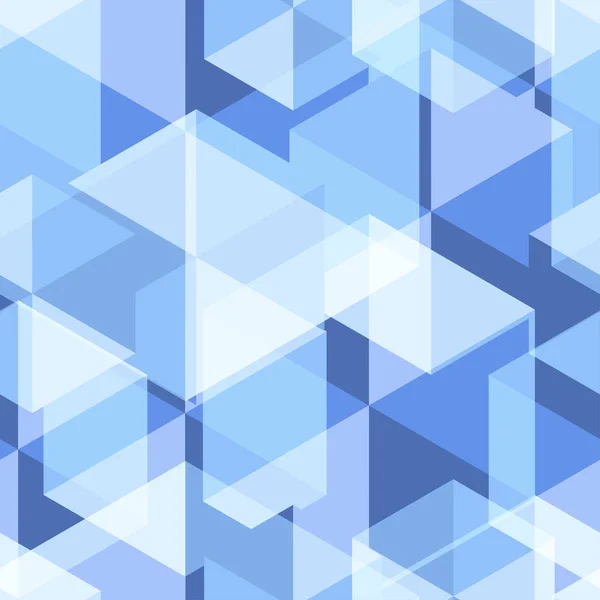 Luz azul geometria abstrato padrão sem costura —  Vetores de Stock