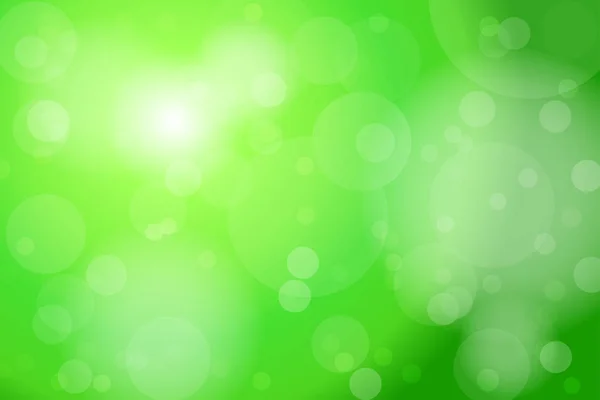 Groene bokeh abstracte achtergrond — Stockvector