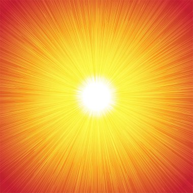 Kırmızı Sıcak Güneş Işını Işıltılı Soyut Arkaplan