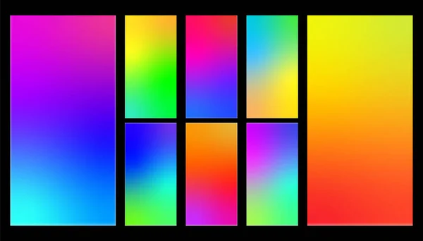 Colorful Gradient Abstract Background Smartphone — Stock Vector