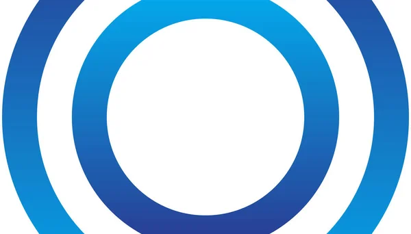 Λευκό Μπλε Κύκλο Αφηρημένο Φόντο Αντίγραφο Χώρου — Διανυσματικό Αρχείο