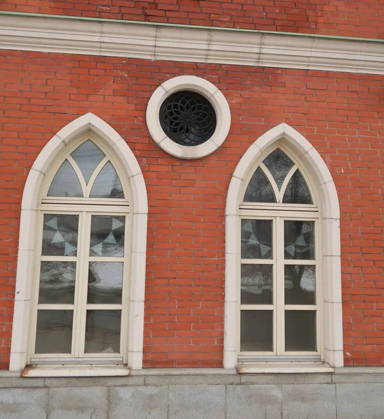 Janelas Edifício Museu Tsaritsino — Fotografia de Stock