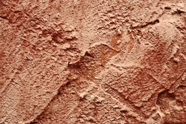 Sert Beton Duvarı Kırmızıya Boyalı — Stok fotoğraf