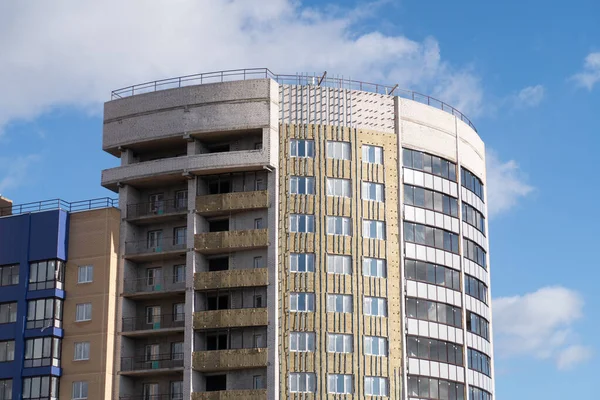 Edificio Nuevo Varias Plantas Sector Residencial Etapa Acabado —  Fotos de Stock