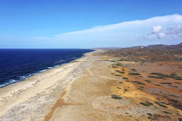 北海岸の上空からの眺め キュラソー島 カリブ海 オランダ領アンティル — ストック写真