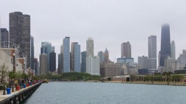 4k Ultrahd Timelapse Chicago şehir merkezine